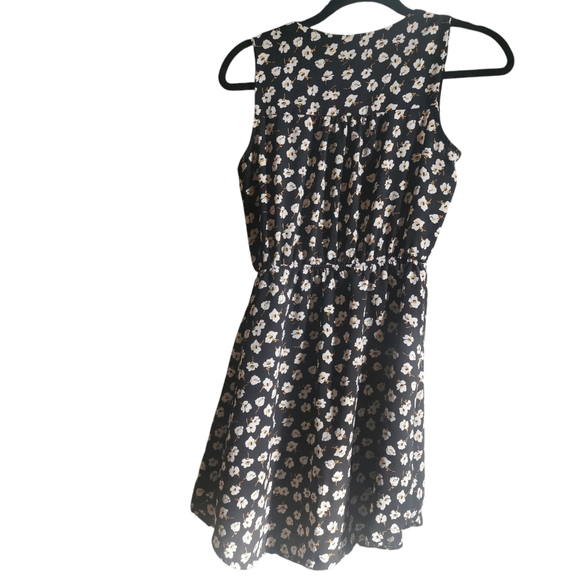 Monteau Black, White and Yellow Floral Dress Size S - Picture 2 of 4